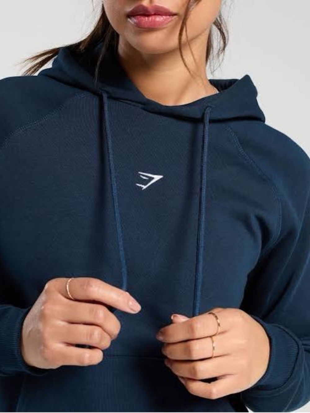 Like New! Gymshark Training Fleece Cropped Hoodie